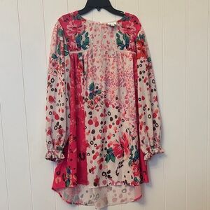 The Mint Floral Boho Boutique Dress! Large